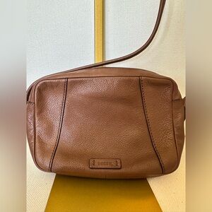Fossil Brown Leather Crossbody Bag FREE SHIPPING